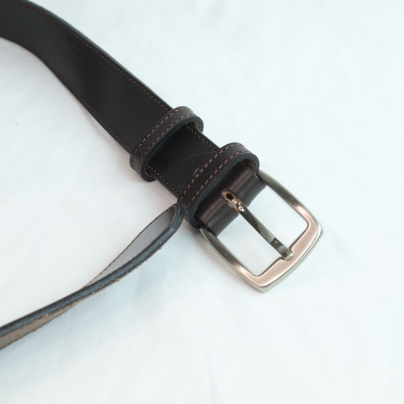Genuine Black Leather Belt from Spain 46” - Picture 5 of 7